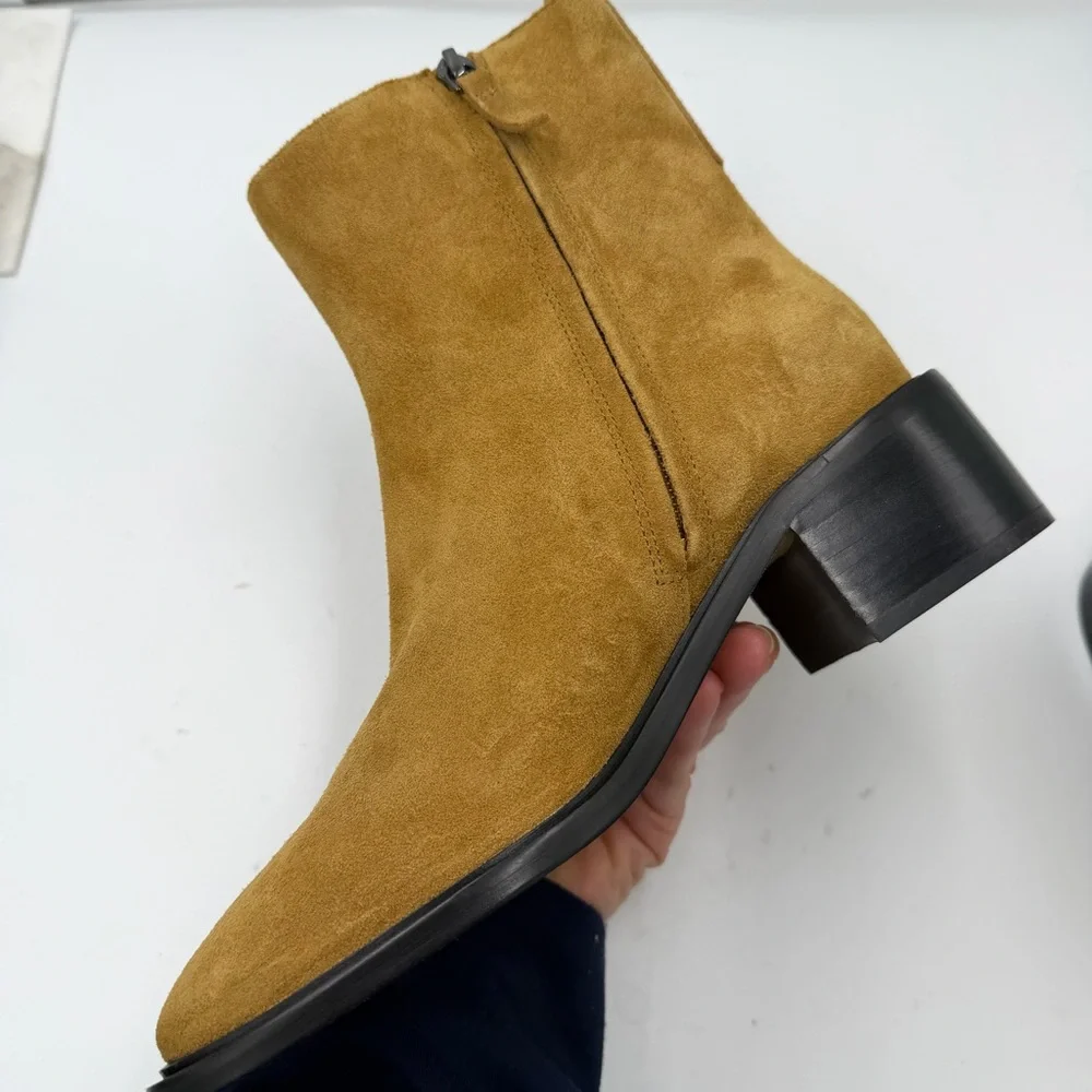 NEW Everlane Toasted Almond Suede Tan Leather The City Boot in Size‎ 7